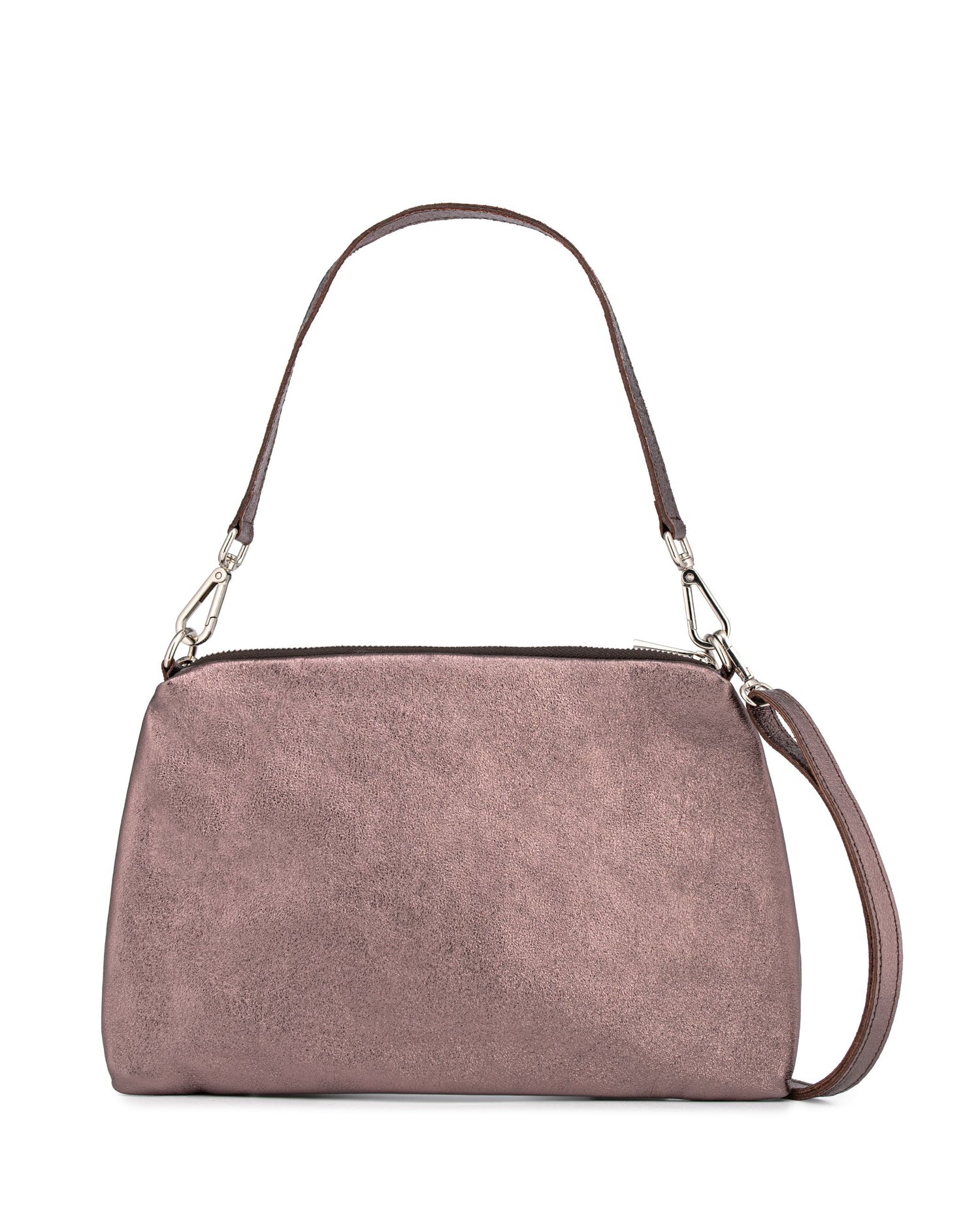 Caspar Kleine Echtleder Umhängetasche Damen Schultertasche Crossbody Bag mit verstellbarem Schultergurt  - PREMIUM LINE - Modell No.849 - Made in Italy