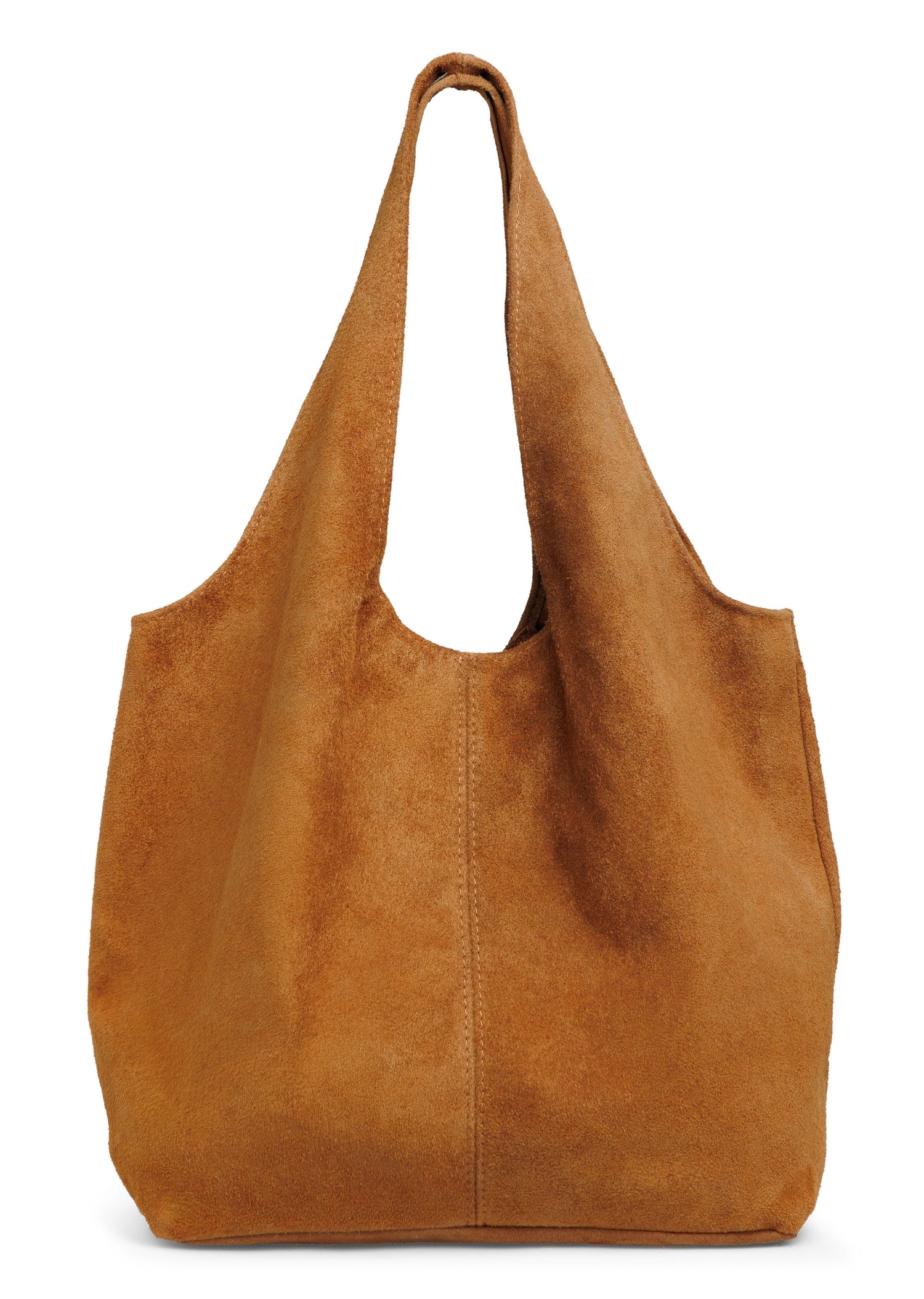 Caspar große Wildleder Hobo Bag Leder Shopper Damen Tasche aus samtweichem Veloursleder - PREMIUM LINE - Modell No.840 - Made in Italy